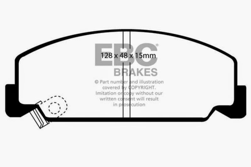 EBC 84-85 Honda Accord Sedan 1.8 Greenstuff Front Brake Pads EBC 84-85 Honda Accord Sedan 1.8 Greenstuff Front Brake Pads