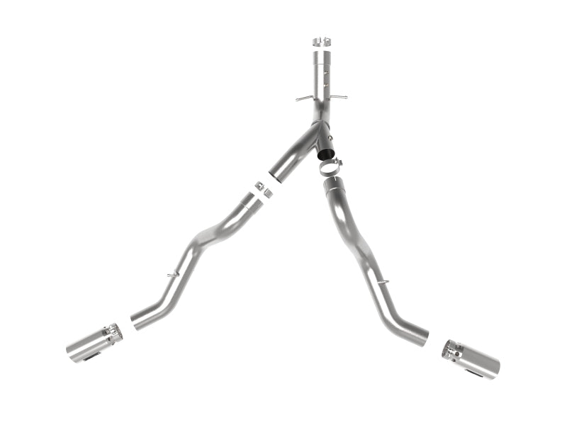 aFe Large Bore-HD 4in 409SS DPF-Back Exhaust System w/Polished Tips 20 GM Diesel Trucks V8-6.6L aFe Large Bore-HD 4in 409SS DPF-Back Exhaust System w/Polished Tips 20 GM Diesel Trucks V8-6.6L