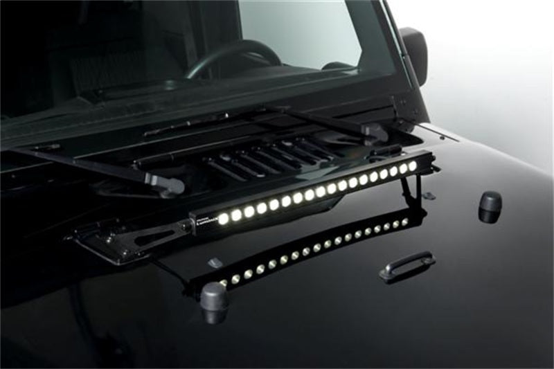 Putco 07-18 Jeep Wrangler JK - 20in Light Bar Hood Bracket Putco 07-18 Jeep Wrangler JK - 20in Light Bar Hood Bracket