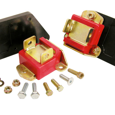 Prothane Chevy LS1 Motor Mount Adapter Kit - Type B - Red