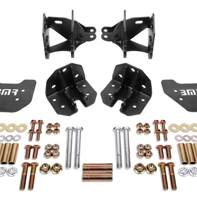 BMR 79-04 Mustang Rear Coilover Conversion Kit w/ Control Arm Bracket - Black Hammertone
