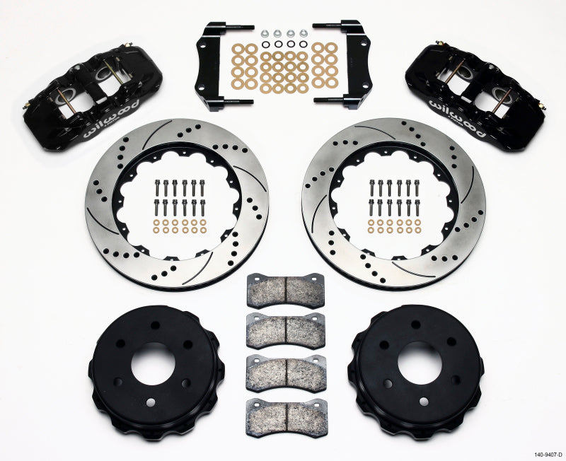 Wilwood AERO4 RearTruck Kit 14.25in Drilled 1999-2010 GM 1500-SUV 1 Piston OE Caliper Wilwood AERO4 RearTruck Kit 14.25in Drilled 1999-2010 GM 1500-SUV 1 Piston OE Caliper