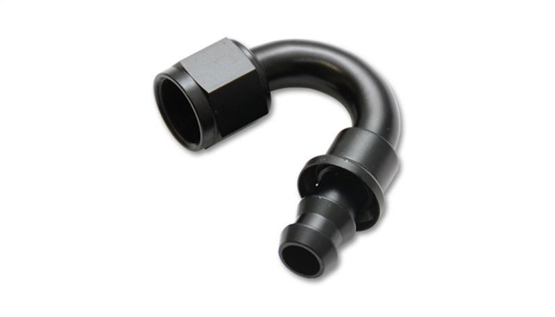 Vibrant -6AN Push-On 150 Degree Hose End Fitting Vibrant -6AN Push-On 150 Degree Hose End Fitting