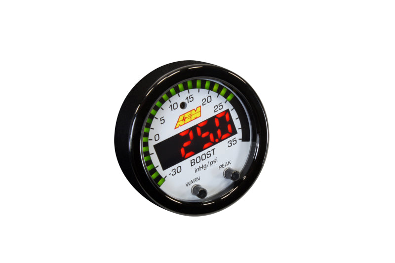 AEM X-Series Boost Pressure -30inHg 35psi Gauge AEM X-Series Boost Pressure -30inHg 35psi Gauge