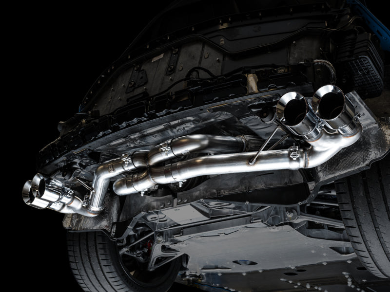 AWE Tuning 2020 Chevrolet Corvette (C8) Track Edition Exhaust - Quad Chrome Silver Tips AWE Tuning 2020 Chevrolet Corvette (C8) Track Edition Exhaust - Quad Chrome Silver Tips