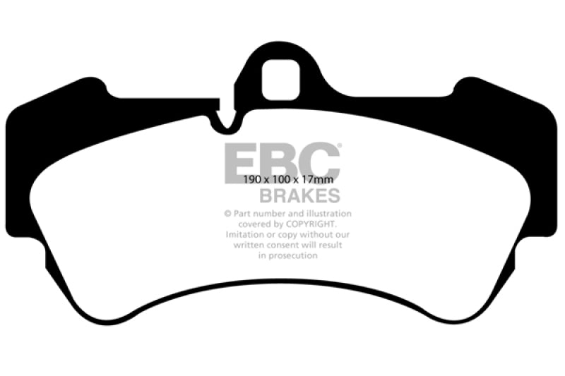 EBC 04-07 Porsche Cayenne 3.2 Yellowstuff Front Brake Pads EBC 04-07 Porsche Cayenne 3.2 Yellowstuff Front Brake Pads
