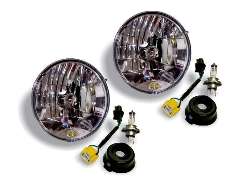 KC HiLiTES 07-18 Jeep JK H4 Headlight Conversion Kit - DOT Apprv./Incl. H13 to H4 Connectors (Pair) KC HiLiTES 07-18 Jeep JK H4 Headlight Conversion Kit - DOT Apprv./Incl. H13 to H4 Connectors (Pair)