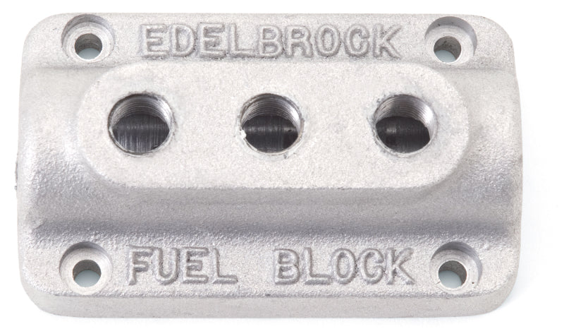 Edelbrock Fuel Block Triple As Cast Edelbrock Fuel Block Triple As Cast