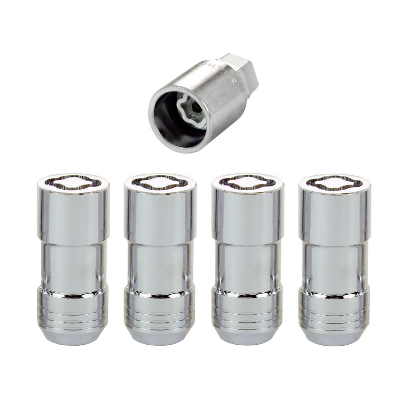 McGard Wheel Lock Nut Set - 4pk. (Cone Seat) M14X1.5 / 21mm & 22mm Dual Hex / 1.965in. L - Chrome McGard Wheel Lock Nut Set - 4pk. (Cone Seat) M14X1.5 / 21mm & 22mm Dual Hex / 1.965in. L - Chrome