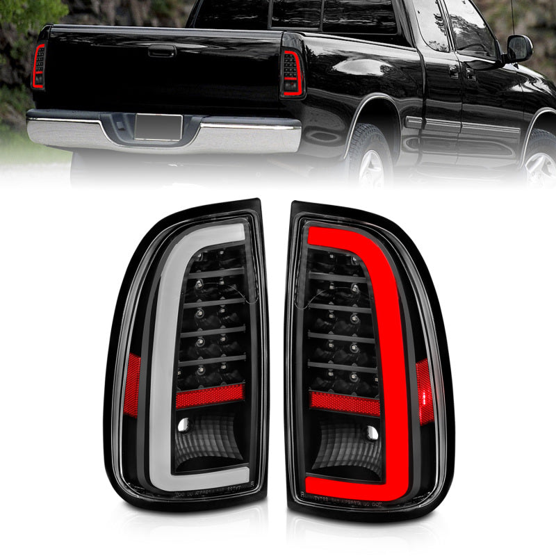 ANZO 00-06 Toyota Tundra LED Taillights w/ Light Bar Black Housing Clear Lens ANZO 00-06 Toyota Tundra LED Taillights w/ Light Bar Black Housing Clear Lens