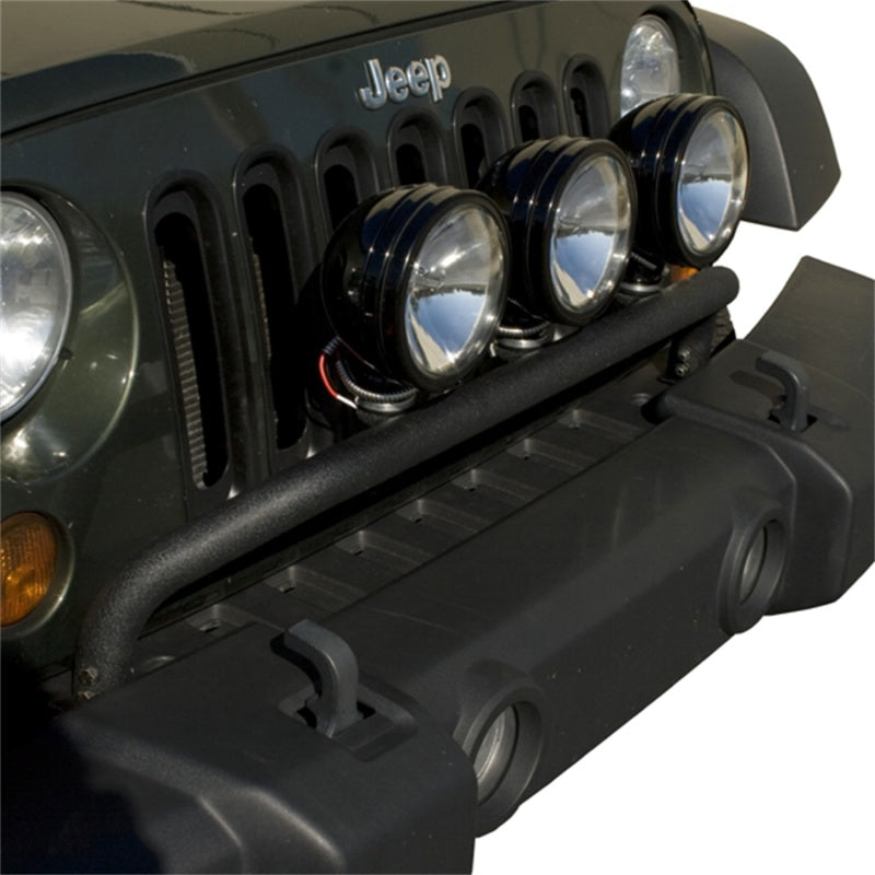 Rugged Ridge 07-18 Jeep Wrangler JK Textured Black Bumper Mounted Light Bar Rugged Ridge 07-18 Jeep Wrangler JK Textured Black Bumper Mounted Light Bar