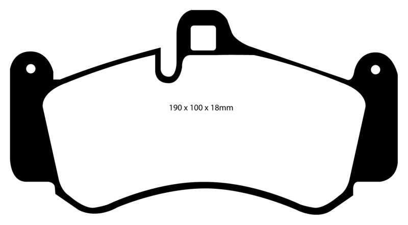 EBC 01-03 Porsche 911 (996) (Cast Iron Rotor only) 3.6 Twin Turbo GT2 Bluestuff Front Brake Pads EBC 01-03 Porsche 911 (996) (Cast Iron Rotor only) 3.6 Twin Turbo GT2 Bluestuff Front Brake Pads