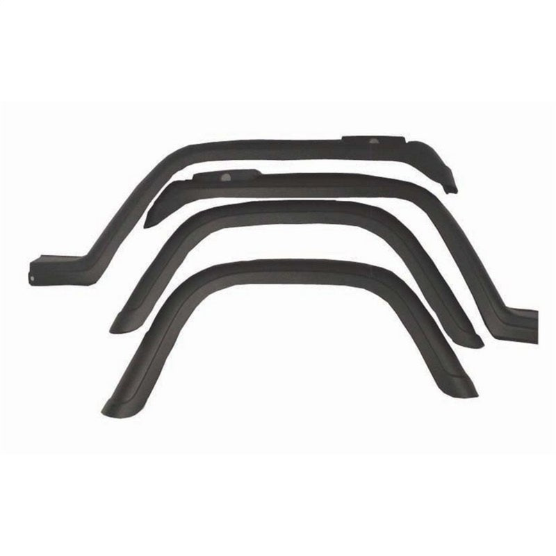 Omix 4-Piece Fender Flare Kit- 87-95 Jeep Wrangler YJ Omix 4-Piece Fender Flare Kit- 87-95 Jeep Wrangler YJ