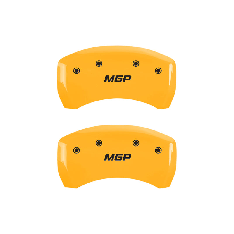 MGP 4 Caliper Covers Engraved Front & Rear MGP Yellow finish black ch MGP 4 Caliper Covers Engraved Front & Rear MGP Yellow finish black ch