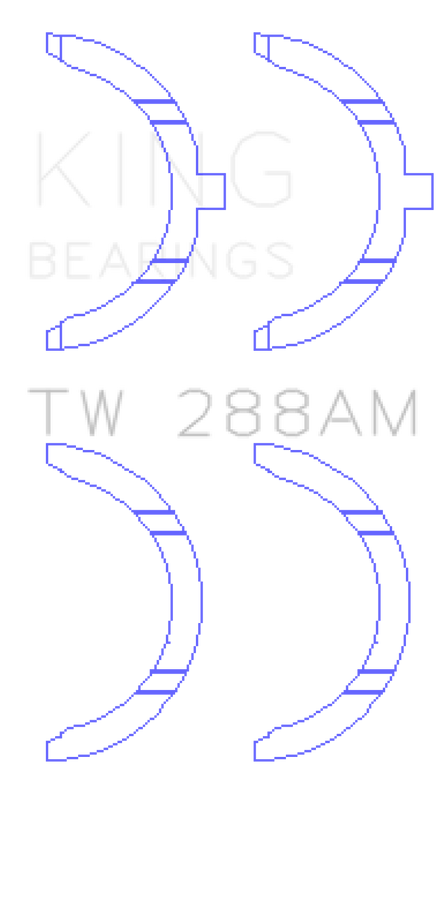 King Engine Bearings Toyota 2UZ Thrust Washer Set King Engine Bearings Toyota 2UZ Thrust Washer Set