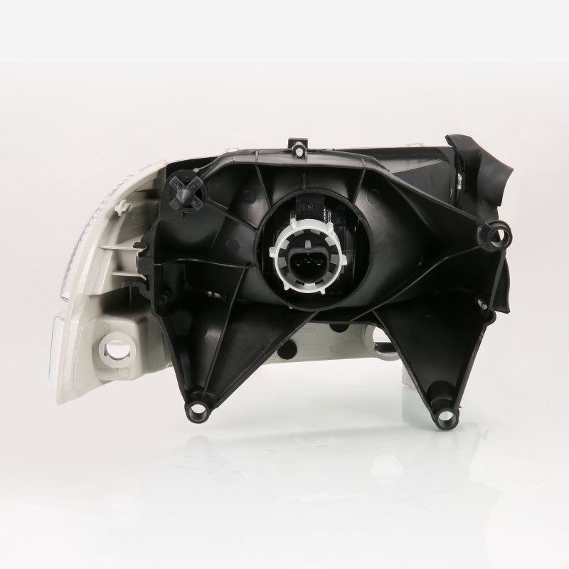 ANZO 1997-2004 Dodge Dakota Crystal Headlight Set Chrome Amber ANZO 1997-2004 Dodge Dakota Crystal Headlight Set Chrome Amber