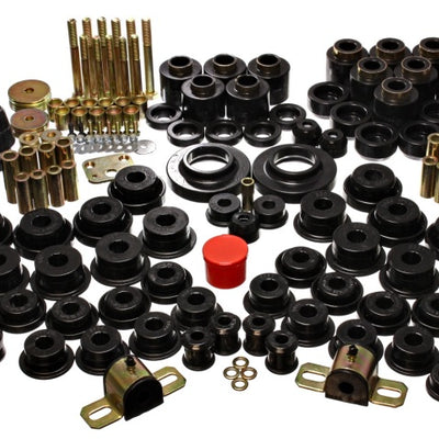 Energy Suspension 97-06 Jeep Wrangler TJ (w/ 1in Body Lift Kit) Black Hyper-Flex Master Bushing Set