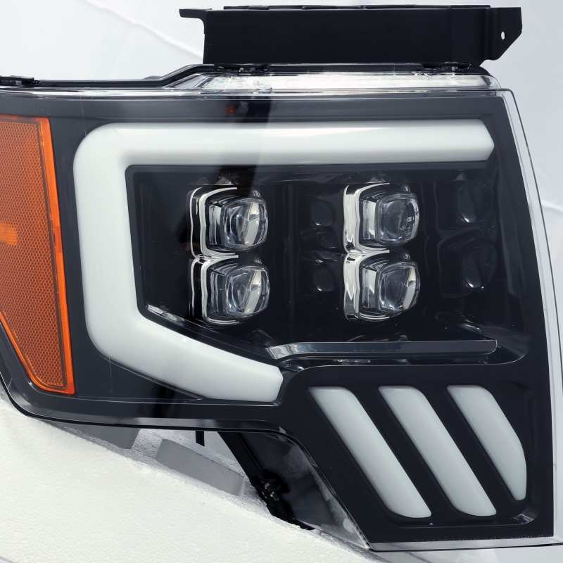 AlphaRex 09-14 Ford F-150 NOVA LED Proj Headlights Plank Style Gloss Black w/Activ Light/Seq Signal AlphaRex 09-14 Ford F-150 NOVA LED Proj Headlights Plank Style Gloss Black w/Activ Light/Seq Signal