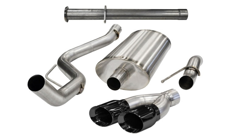 Corsa 2011-2014 Ford F-150 Raptor 6.2L V8 133in Wheelbase Black Xtreme Cat-Back Exhaust Corsa 2011-2014 Ford F-150 Raptor 6.2L V8 133in Wheelbase Black Xtreme Cat-Back Exhaust