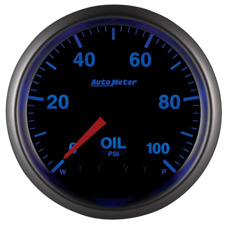 Autometer Elite 52mm Oil Pressure Peak and Warn Gauge w/ Electonic Control Autometer Elite 52mm Oil Pressure Peak and Warn Gauge w/ Electonic Control