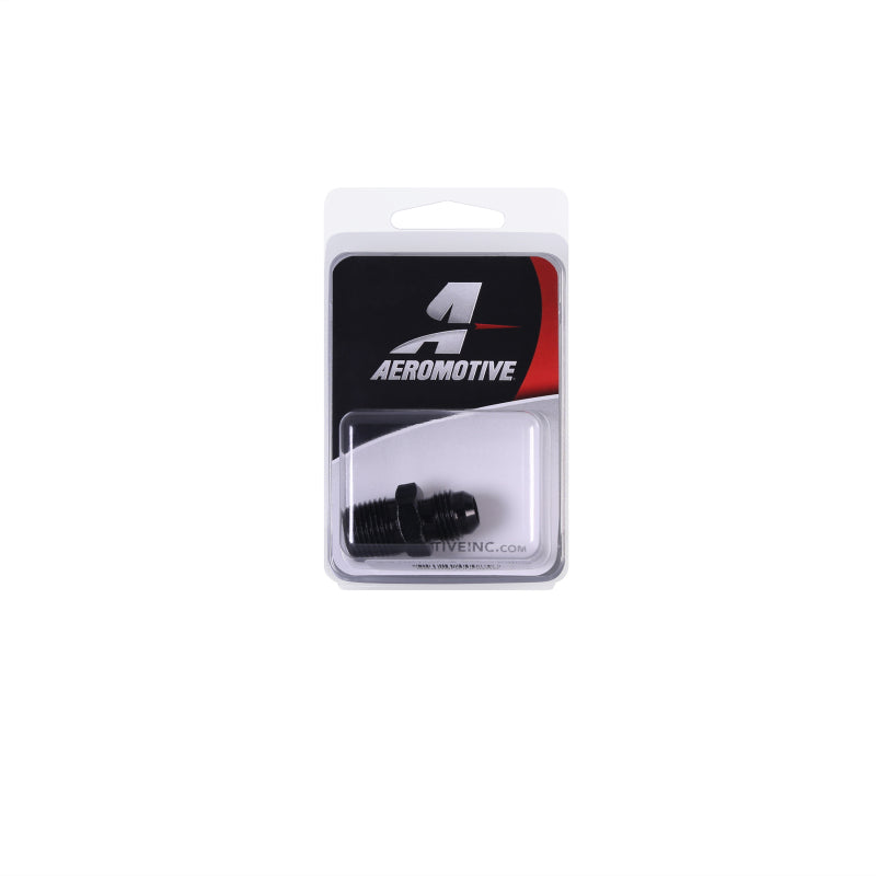 Aeromotive 3/8in NPT / AN-06 Male Flare Adapter fitting Aeromotive 3/8in NPT / AN-06 Male Flare Adapter fitting