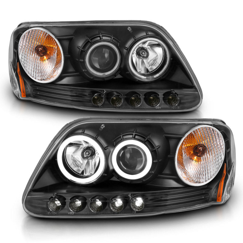 ANZO 1997-2003 Ford F-150 Projector Headlights w/ Halo Black (CCFL) ANZO 1997-2003 Ford F-150 Projector Headlights w/ Halo Black (CCFL)