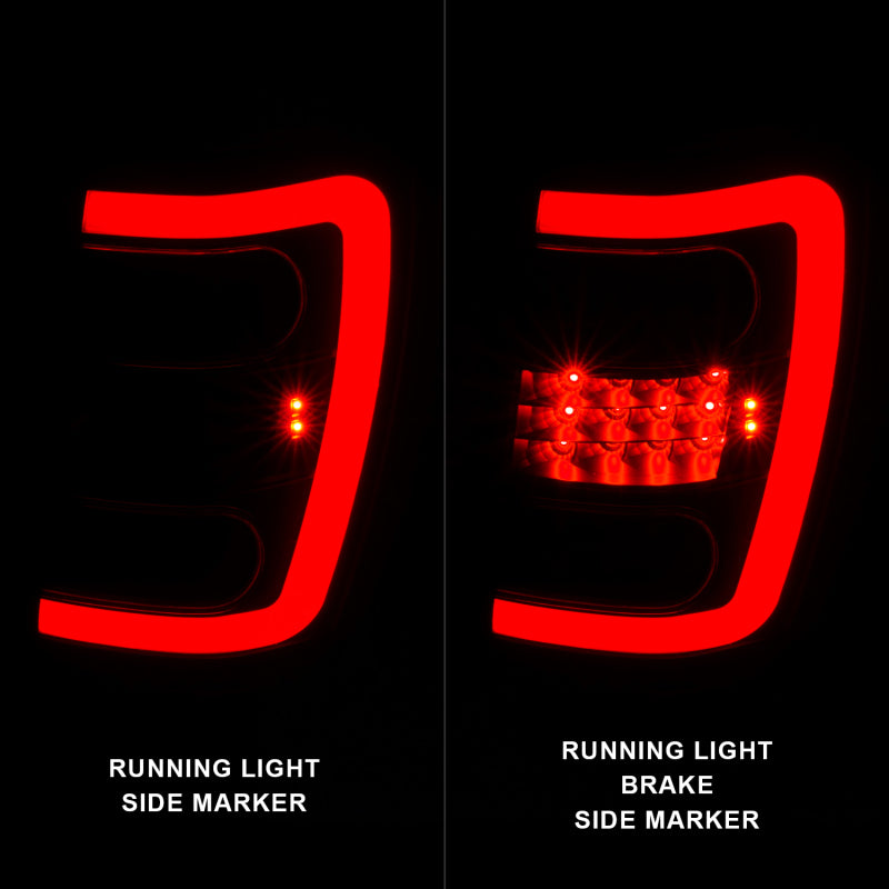 ANZO 1999-2004 Jeep Grand Cherokee LED Tail Lights w/ Light Bar Black Housing Clear Lens ANZO 1999-2004 Jeep Grand Cherokee LED Tail Lights w/ Light Bar Black Housing Clear Lens