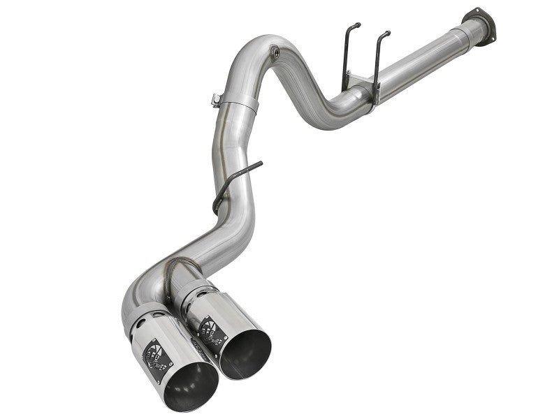 aFe Power 15-16 Ford F250/F350 6.7L Diesel Rebel XD 4in 409 SS DPF-Back Exhaust System - Pol Tips aFe Power 15-16 Ford F250/F350 6.7L Diesel Rebel XD 4in 409 SS DPF-Back Exhaust System - Pol Tips