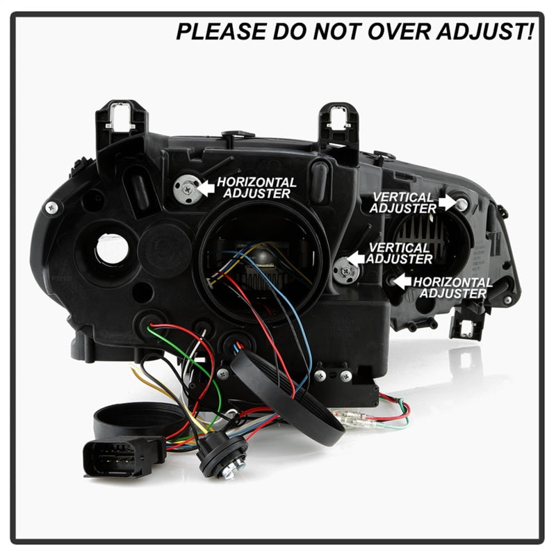Spyder BMW X5 E70 07-10 Xenon/HID AFS High-Power LED Headlights - Black PRO-YD-BMWE7007AFSHIDAP-BK Spyder BMW X5 E70 07-10 Xenon/HID AFS High-Power LED Headlights - Black PRO-YD-BMWE7007AFSHIDAP-BK