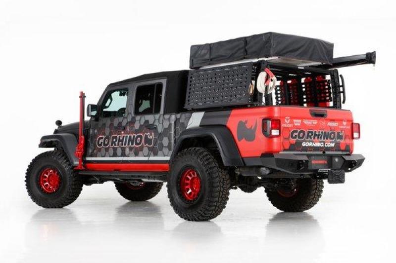 Go Rhino 19-21 Jeep Gladiator XRS Overland Xtreme Rack - Black Go Rhino 19-21 Jeep Gladiator XRS Overland Xtreme Rack - Black