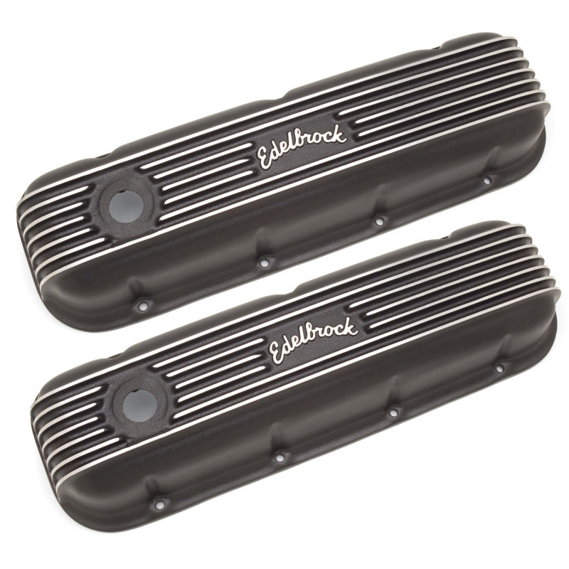 Edelbrock Valve Cover Classic Series Chevrolet 1965 and Later 396-502 V8 Black Edelbrock Valve Cover Classic Series Chevrolet 1965 and Later 396-502 V8 Black