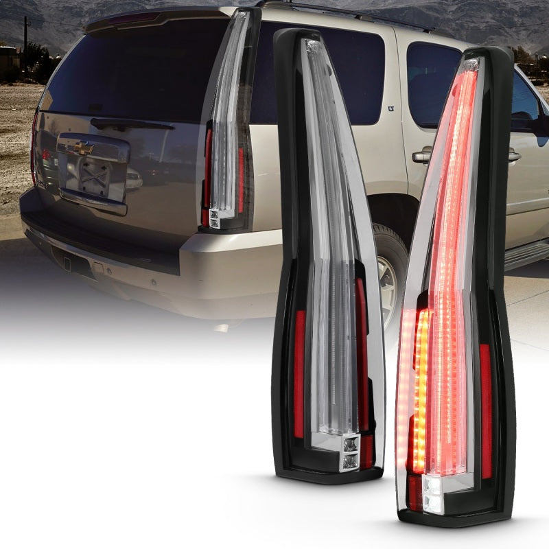 ANZO 2007-2014 Chevrolet TahOE Led Taillights Red/Clear ANZO 2007-2014 Chevrolet TahOE Led Taillights Red/Clear