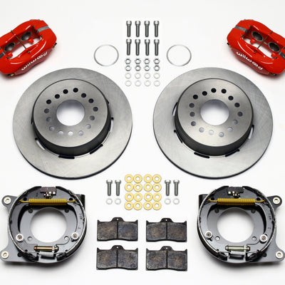 Wilwood Forged Dynalite P/S Park Brake Kit Red Impala 59-64 / Corvette 57-62