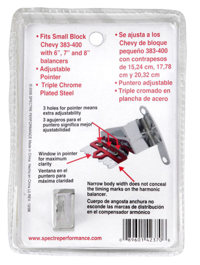 Spectre SB Chevy Timing Tab - Adjustable Spectre SB Chevy Timing Tab - Adjustable