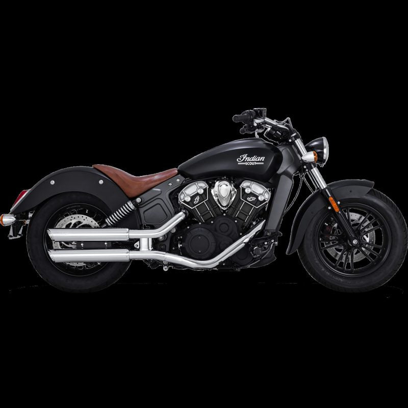 Vance & Hines 15-20 Indian Scout/Bobber Twin Slash 3in PCX Slip-On Exhaust Vance & Hines 15-20 Indian Scout/Bobber Twin Slash 3in PCX Slip-On Exhaust