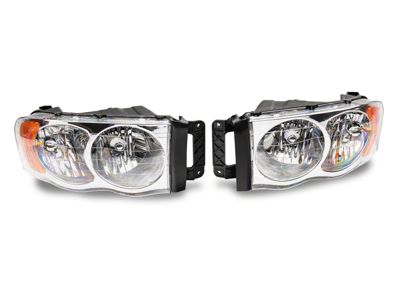 Raxiom 02-05 Dodge RAM 1500 Axial Series OEM Style Rep Headlights- Chrome Housing (Clear Lens) Raxiom 02-05 Dodge RAM 1500 Axial Series OEM Style Rep Headlights- Chrome Housing (Clear Lens)