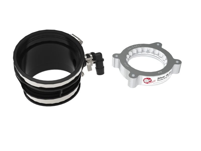 aFe 2020 Vette C8 Silver Bullet Aluminum Throttle Body Spacer Works w/ Factory Intake Only - Silver aFe 2020 Vette C8 Silver Bullet Aluminum Throttle Body Spacer Works w/ Factory Intake Only - Silver
