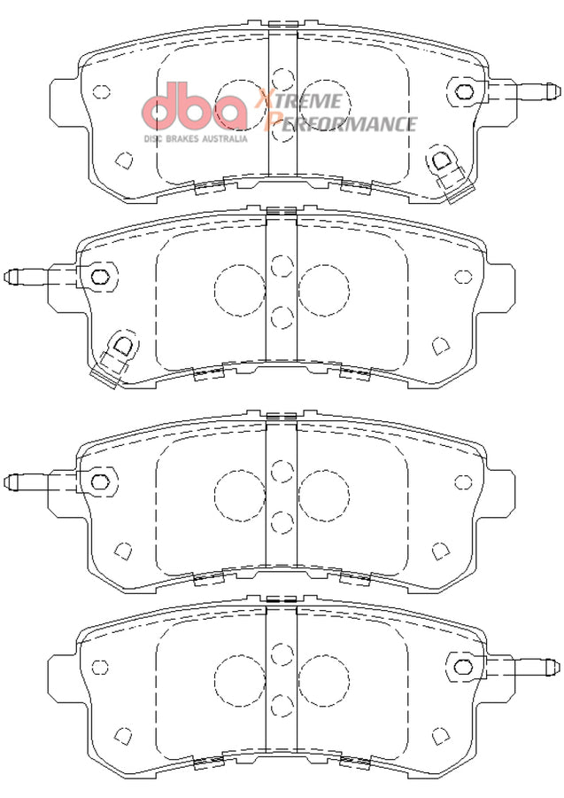 DBA 11-13 Infiniti QX56 (Rear Rotor) XP Performance Rear Brake Pads DBA 11-13 Infiniti QX56 (Rear Rotor) XP Performance Rear Brake Pads
