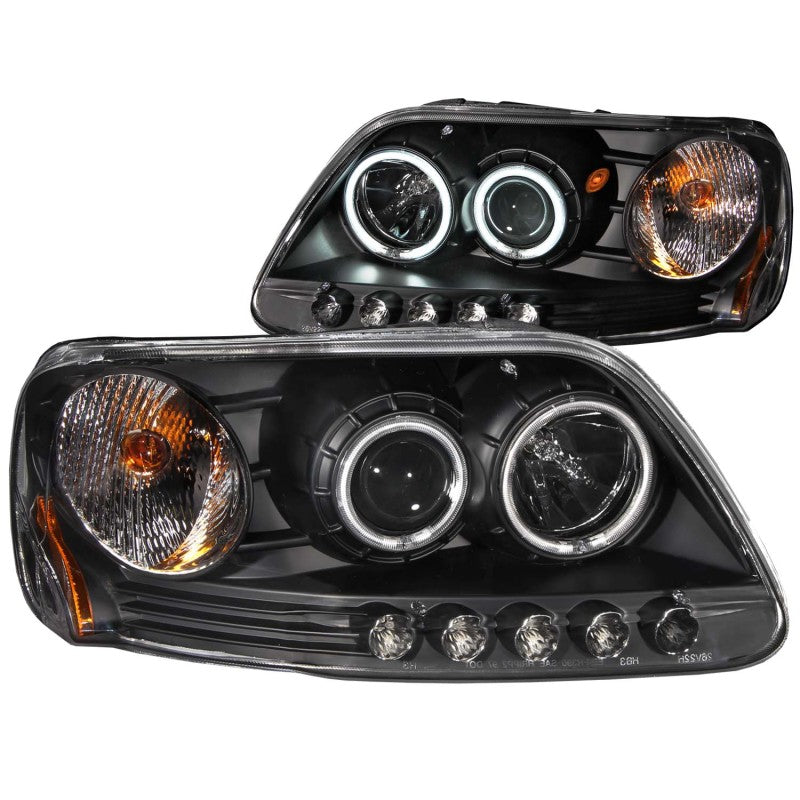 ANZO 1997-2003 Ford F-150 Projector Headlights w/ Halo Black (CCFL) ANZO 1997-2003 Ford F-150 Projector Headlights w/ Halo Black (CCFL)