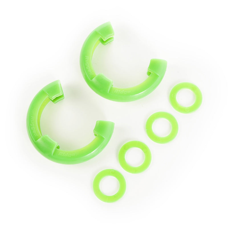 Rugged Ridge Green 3/4in D-Ring Isolator Kit Rugged Ridge Green 3/4in D-Ring Isolator Kit