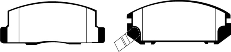 EBC 99-02 Toyota MR2 1.8 Redstuff Rear Brake Pads EBC 99-02 Toyota MR2 1.8 Redstuff Rear Brake Pads