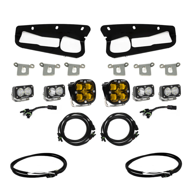 Baja Designs 2021+ Ford Bronco Amber SAE Fog Pocket Kit w/Upfitter Baja Designs 2021+ Ford Bronco Amber SAE Fog Pocket Kit w/Upfitter