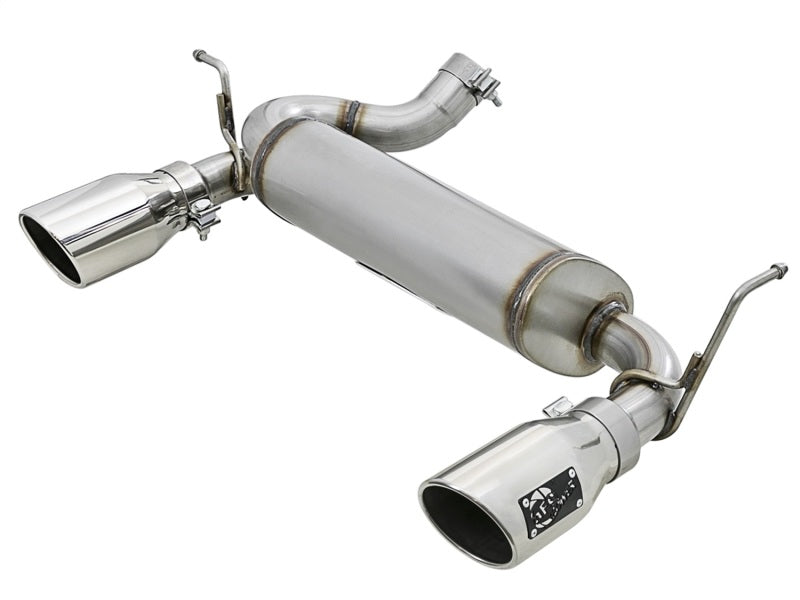 aFe Rebel Series 2.5in 409 SS Axle-Back Exhaust w/Polished Tips 07+ Jeep Wrangler (JK) V6 3.6L/3.8L aFe Rebel Series 2.5in 409 SS Axle-Back Exhaust w/Polished Tips 07+ Jeep Wrangler (JK) V6 3.6L/3.8L
