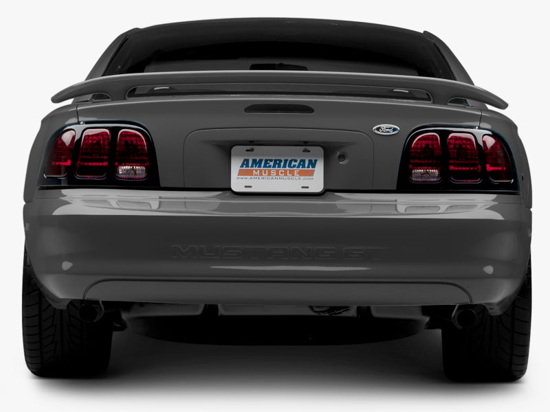 Raxiom 96-98 Ford Mustang Tail Lights- Black Housing (Smoked Lens) Raxiom 96-98 Ford Mustang Tail Lights- Black Housing (Smoked Lens)