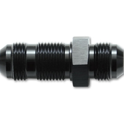 Vibrant -4AN Flare Straight Bulkhead Adapter Fitting - Aluminum