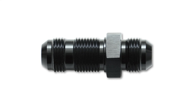 Vibrant -4AN Flare Straight Bulkhead Adapter Fitting - Aluminum Vibrant -4AN Flare Straight Bulkhead Adapter Fitting - Aluminum