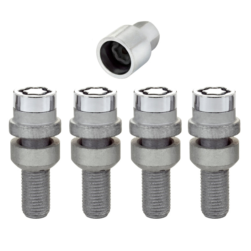 McGard Wheel Lock Bolt Set - 4pk. (Radius Seat) M14X1.5 / 17mm Hex / 28.2mm Shank Length - Chrome McGard Wheel Lock Bolt Set - 4pk. (Radius Seat) M14X1.5 / 17mm Hex / 28.2mm Shank Length - Chrome
