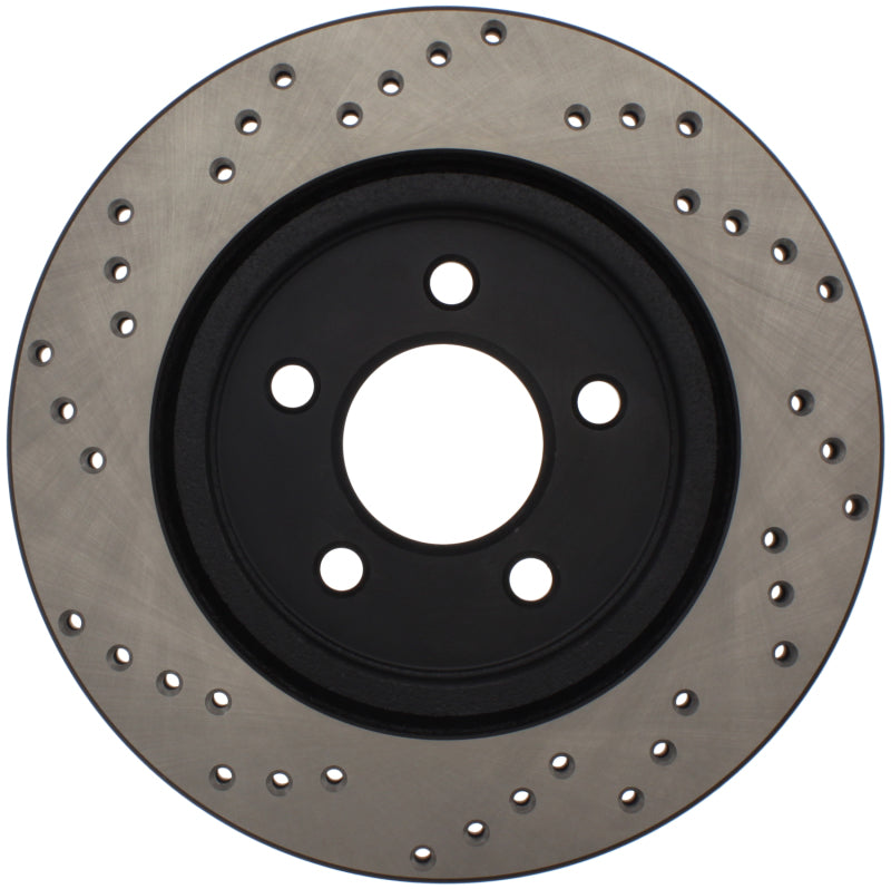 StopTech 05-10 Ford Mustang V6/4.0L / GT V8/4.6L Cross Drilled Right Rear Rotor StopTech 05-10 Ford Mustang V6/4.0L / GT V8/4.6L Cross Drilled Right Rear Rotor