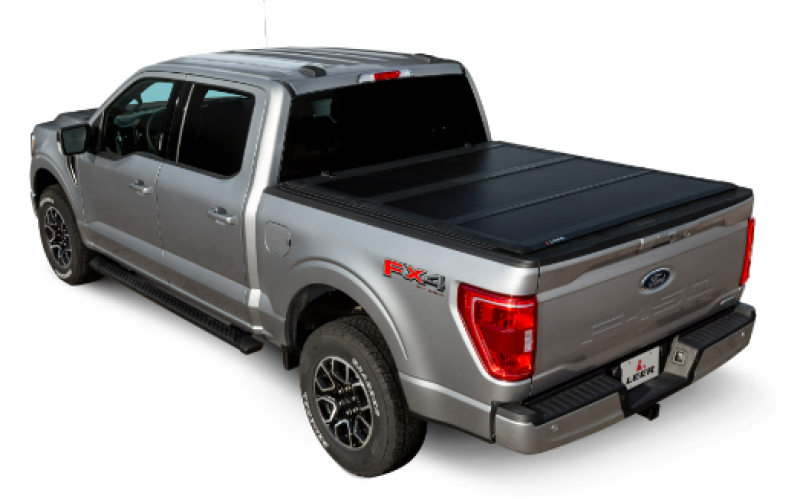 LEER 05-15 Toyota Tacoma Double Cab HF350M 5Ft 3In Tonneau Cover - Folding Compact Short Bed LEER 05-15 Toyota Tacoma Double Cab HF350M 5Ft 3In Tonneau Cover - Folding Compact Short Bed