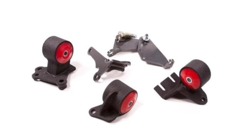 Innovative 90-93 Integra B-Series Black Steel Mounts 95A Bushings (Cable to Hydro Conversion) Innovative 90-93 Integra B-Series Black Steel Mounts 95A Bushings (Cable to Hydro Conversion)